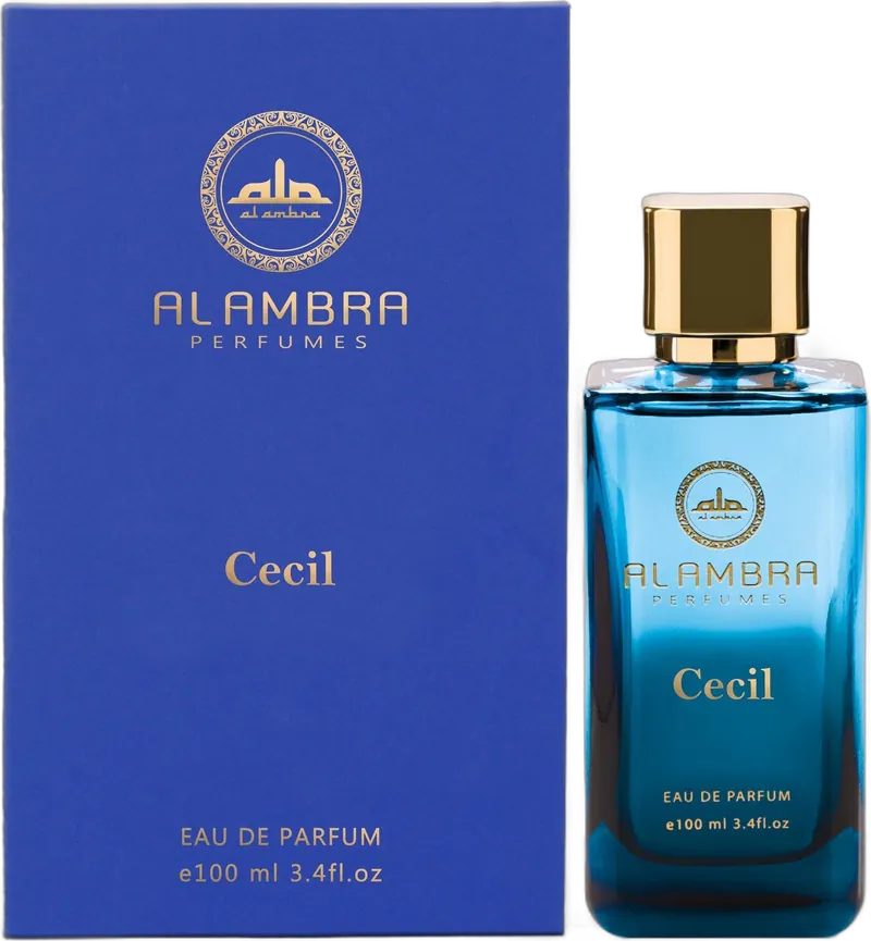 Al Ambra Cecil Flasche und Verpackung