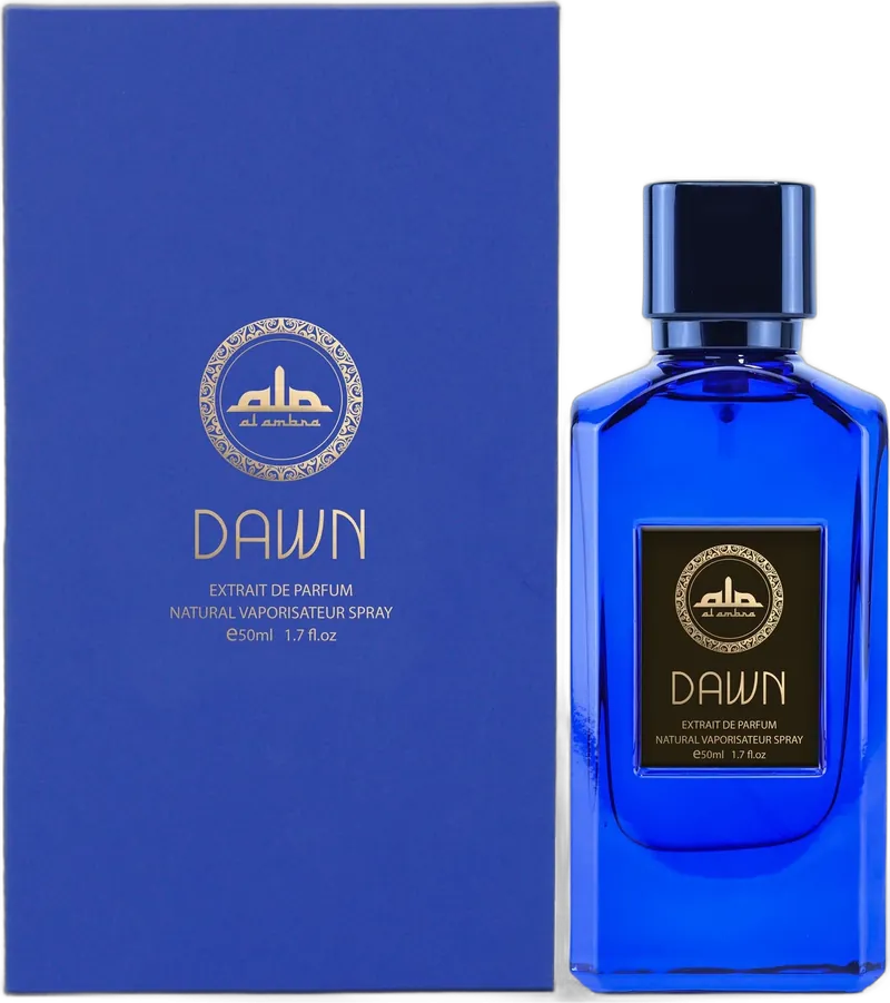 Al Ambra Dawn Flasche und Verpackung