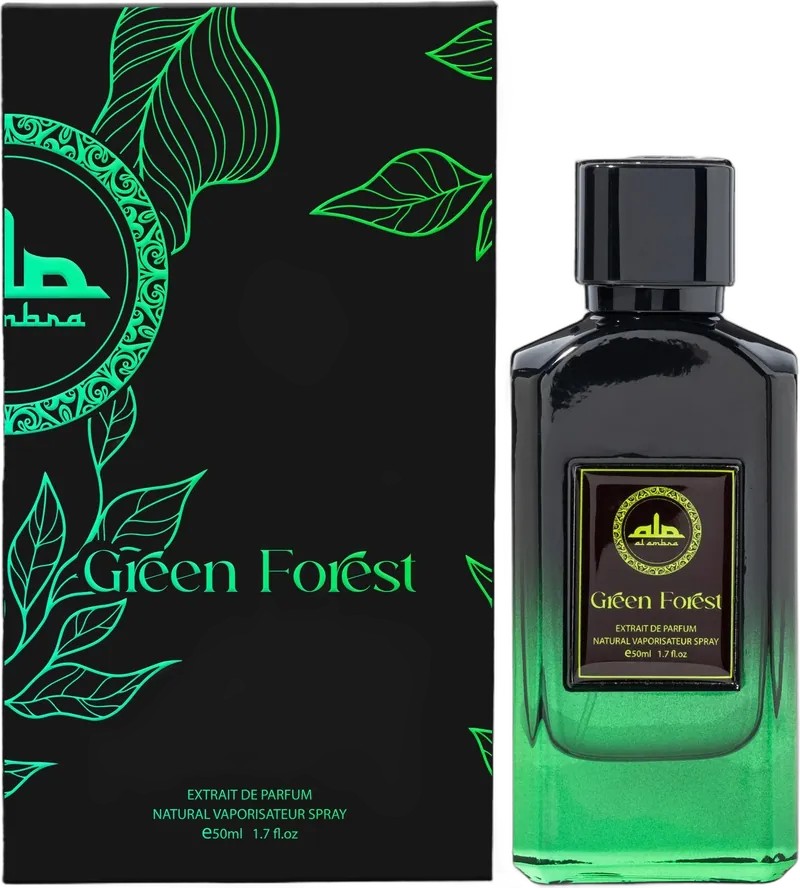 Flacon et boîte de Al Ambra Green Forest