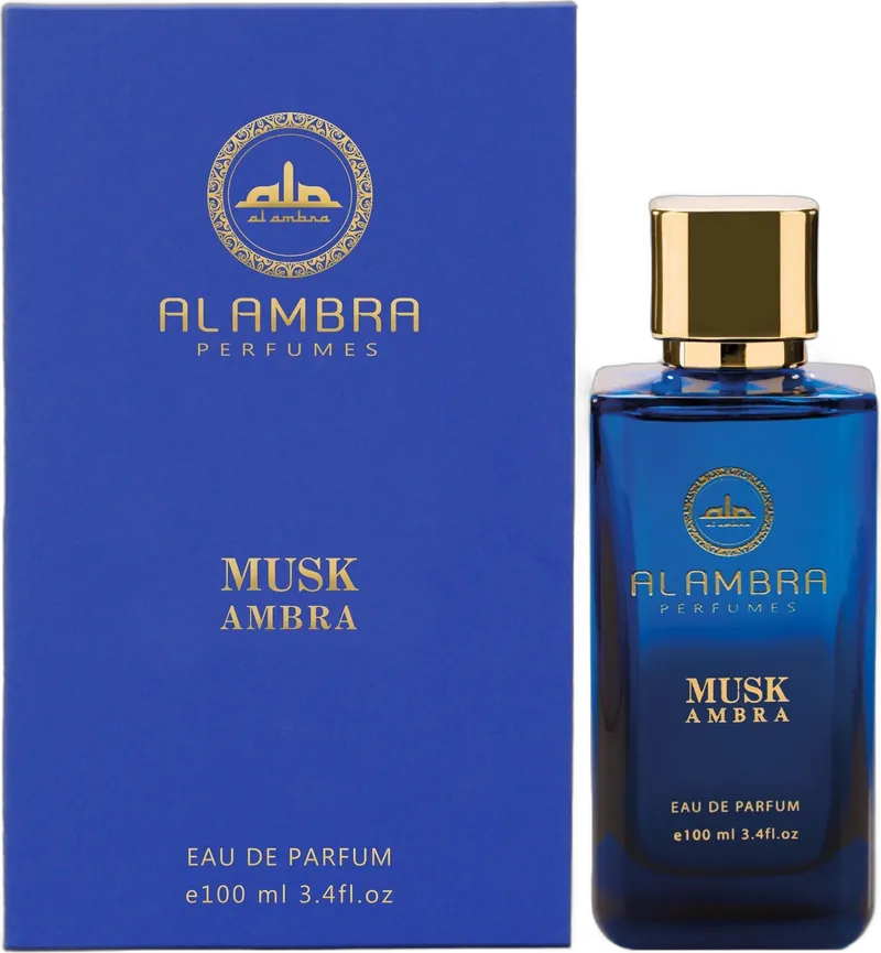 Al Ambra Musk Ambra Flasche und Verpackung