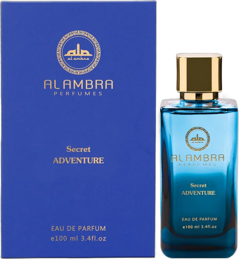 Al Ambra Secret Adventure Flasche und Verpackung