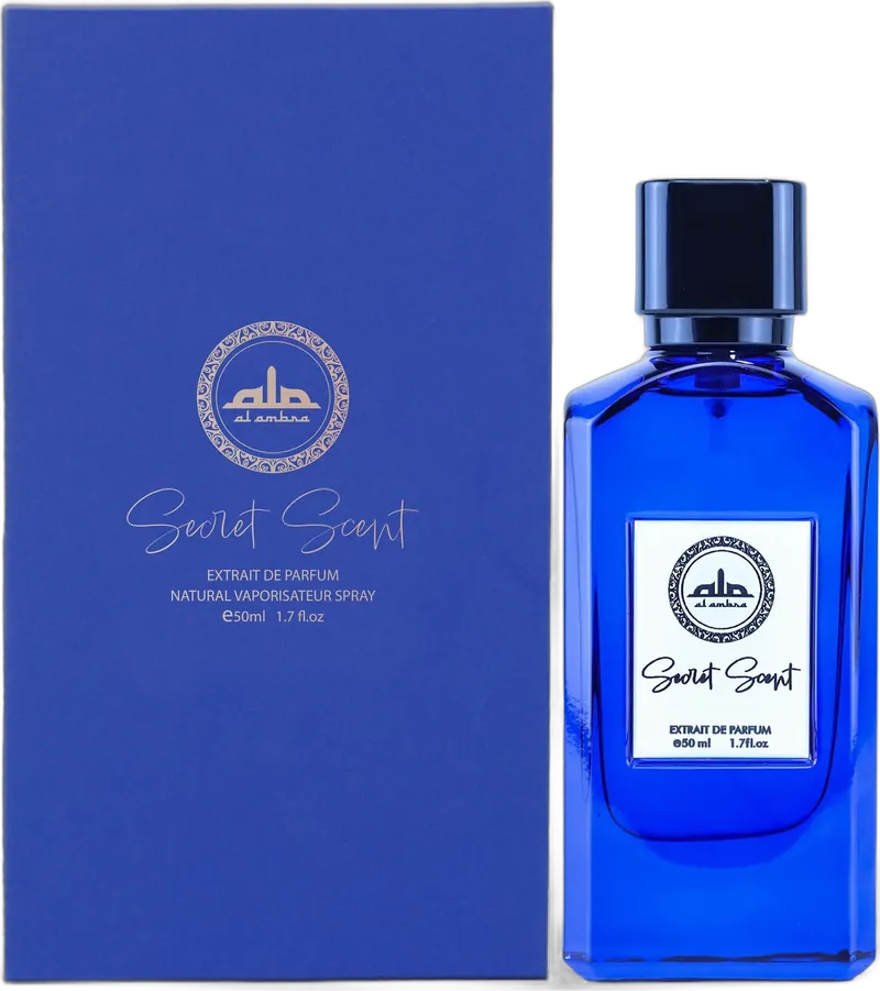 Al Ambra Secret Scent Flasche und Verpackung