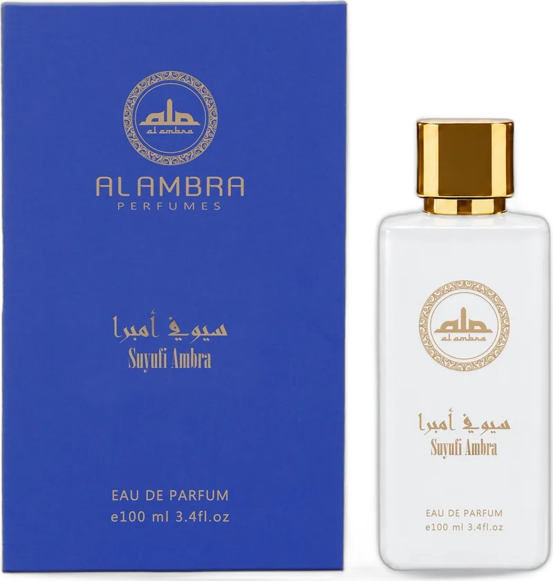 Al Ambra Suyufi Ambra Flasche und Verpackung