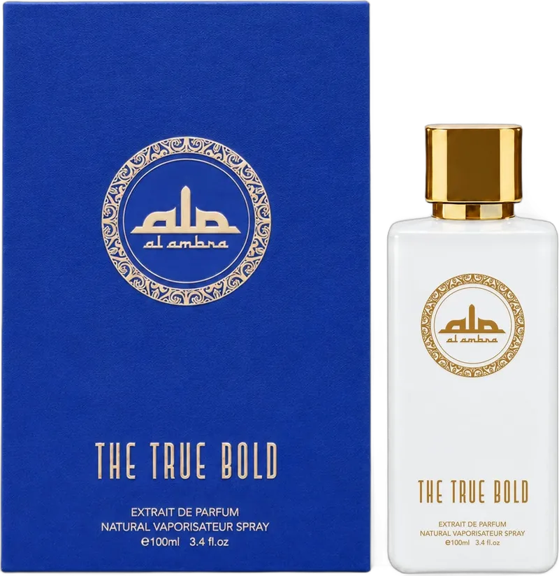 Al Ambra The True Bold Flasche und Verpackung